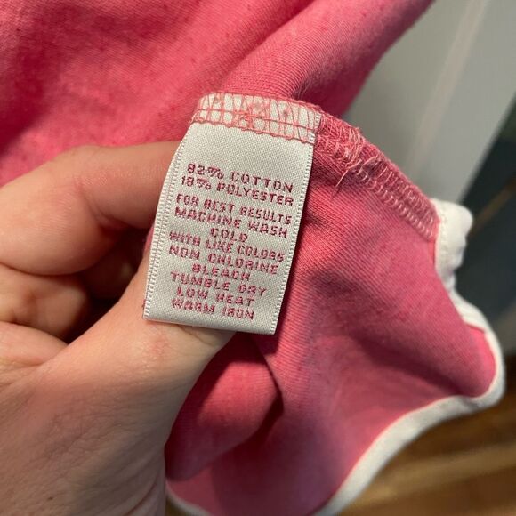 Peter Millar Womens 1/2 Zip Pullover Sweater Mock Neck Pink Cotton Blend Sz L - Picture 6 of 6